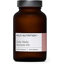 WILD NUTRITION Food-Grown  Women's 45+ Daily Multi Nutrient | Multivitamin Tablets for Women 45+ | Womens Vitamins to Support Hormonal Balance, Energy Metabolism, and Bones & Muscles | 60 Capsules