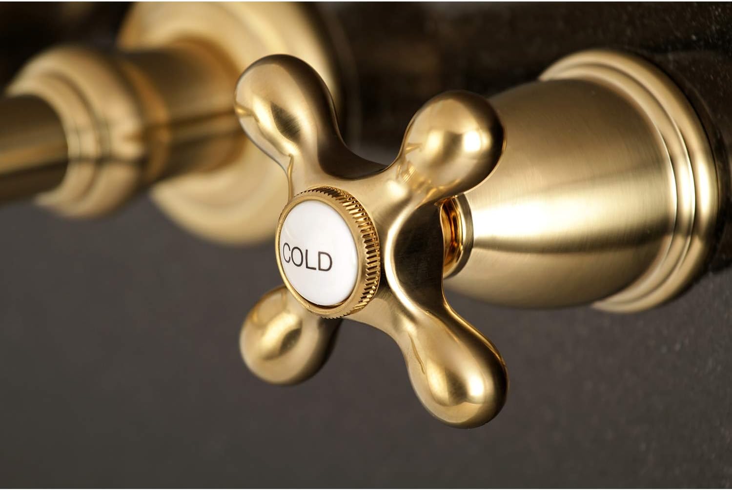 Black Friday - 70% OFF Kingston Brass KS7027AX English Country 2-Handle Wall Mount Roman Tub Faucet, Brushed Brass Best Promo Kingston Brass KS7027AX English Country 2-Handle Wall Mount Roman Tub Faucet, Brushed Brass