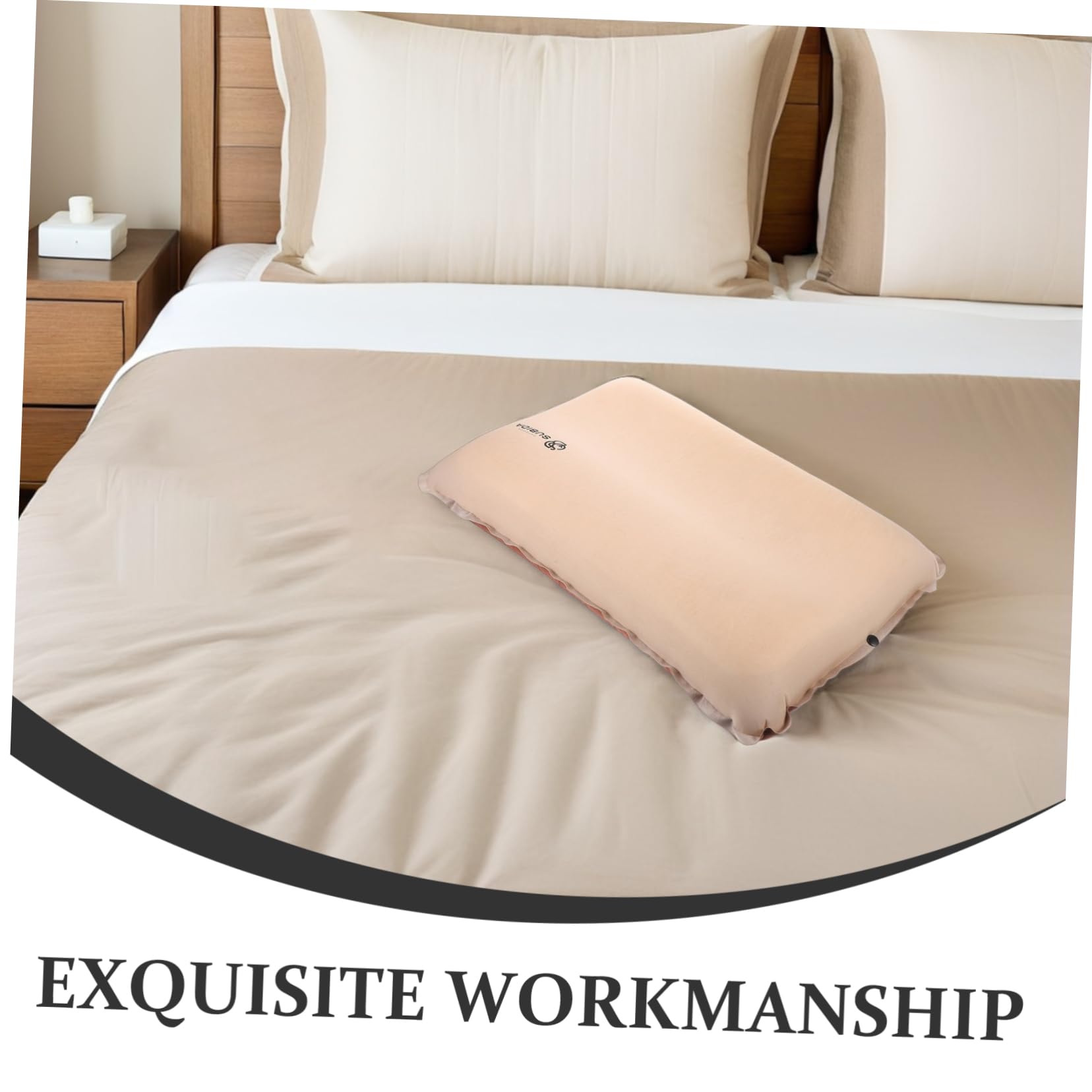 BESPORTBLE Almohada de Viaje Autoinflable de Memoria para Exteriores