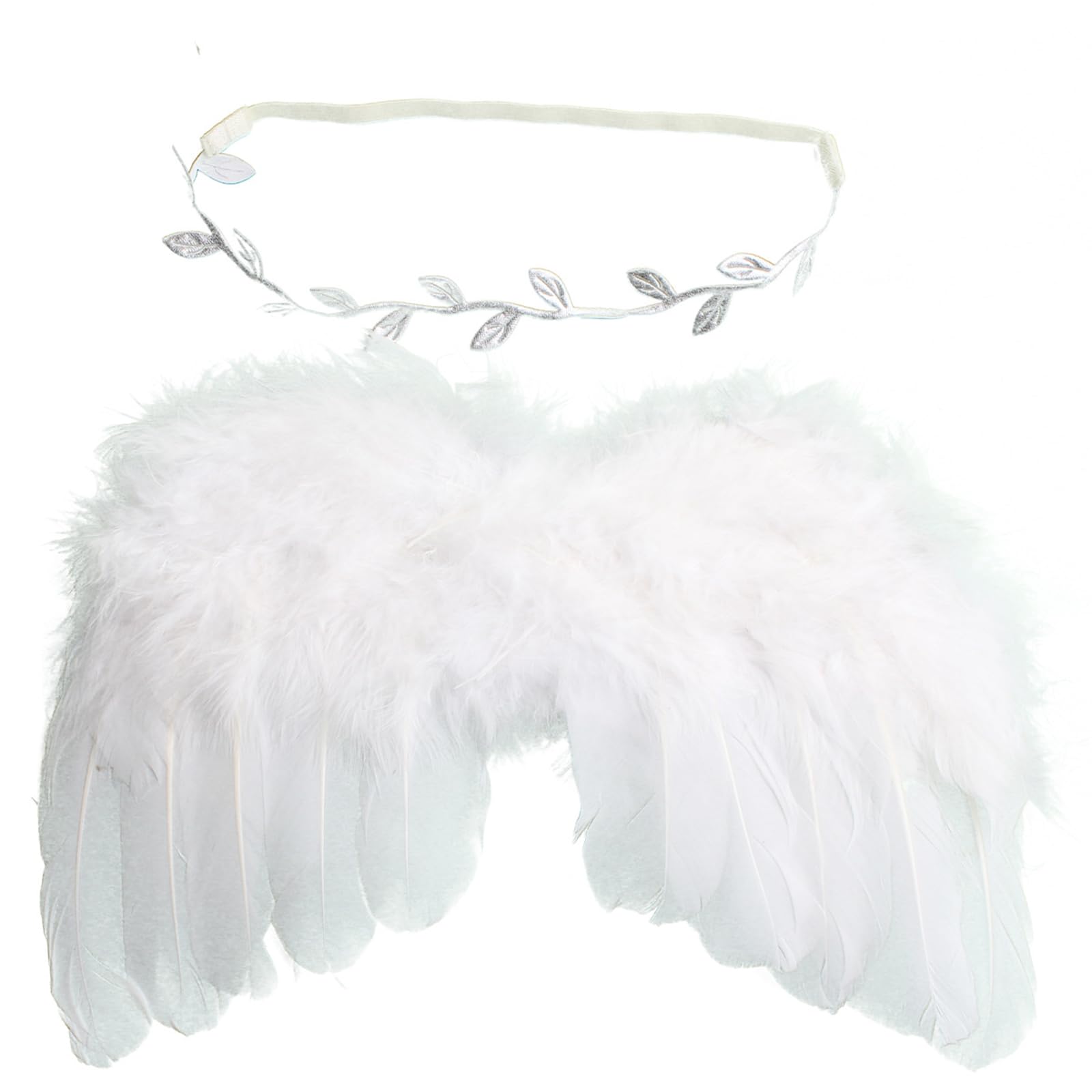 Recien Nacido Fotografia Kit, Bebe Plumas Ángel Alas con Diadema Set, Accesorios Fotografia Bebe Recien, Disfraz Bebe Recien Nacido Plumas, para Fotos para Bebés de 0 a 6 Meses Unisex Niños Niñas