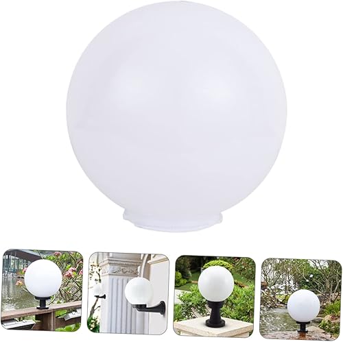 Miniatura 2 de Lámpara de araña Lámpara de poste Cubierta de lámpara al aire libre Lámpara de globo de leche acrílica Sombra para sala de estar