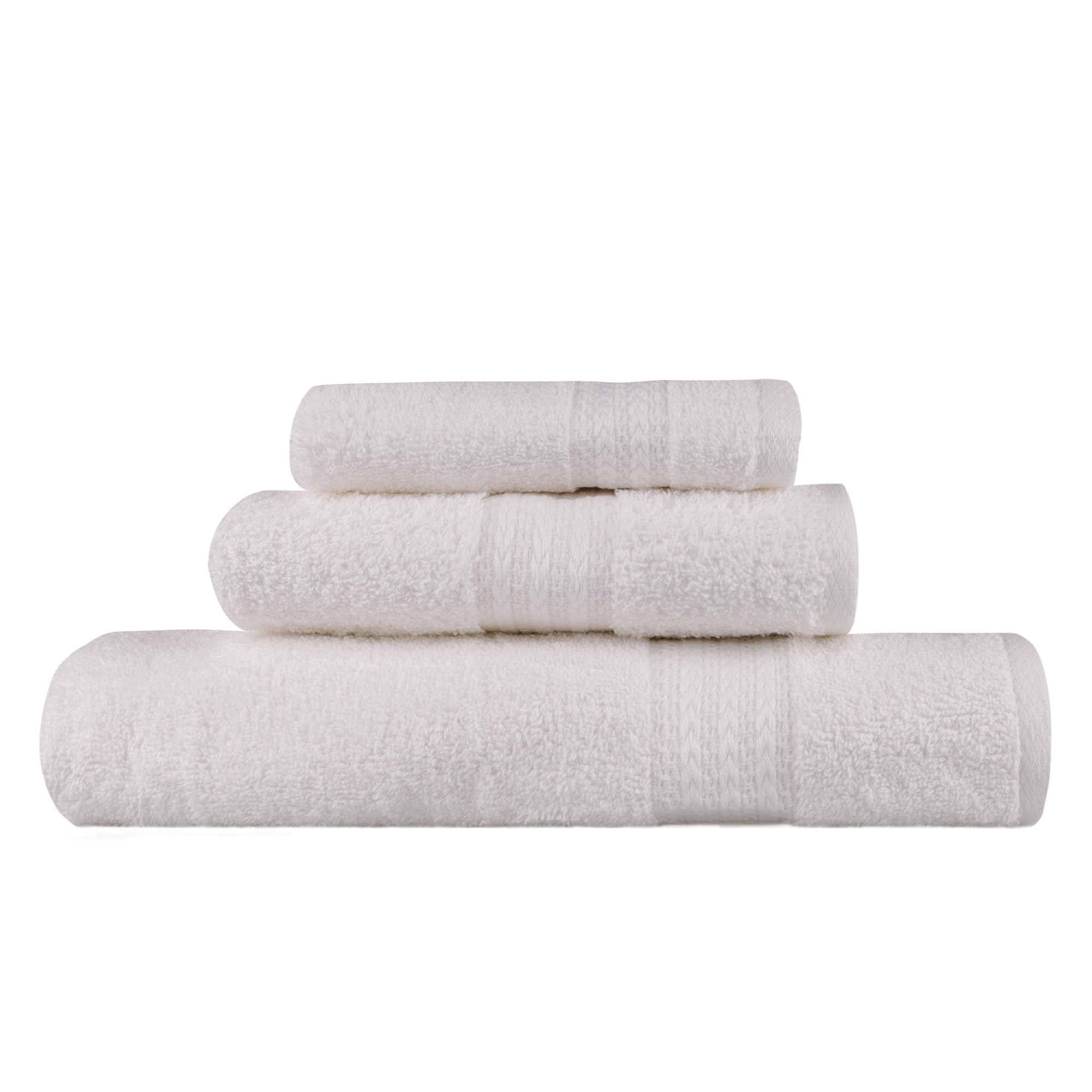 WELL HOME MOBILIARIO & DECORACIÓN Towel Set (3 Pieces) White, 70x140 - Image 2