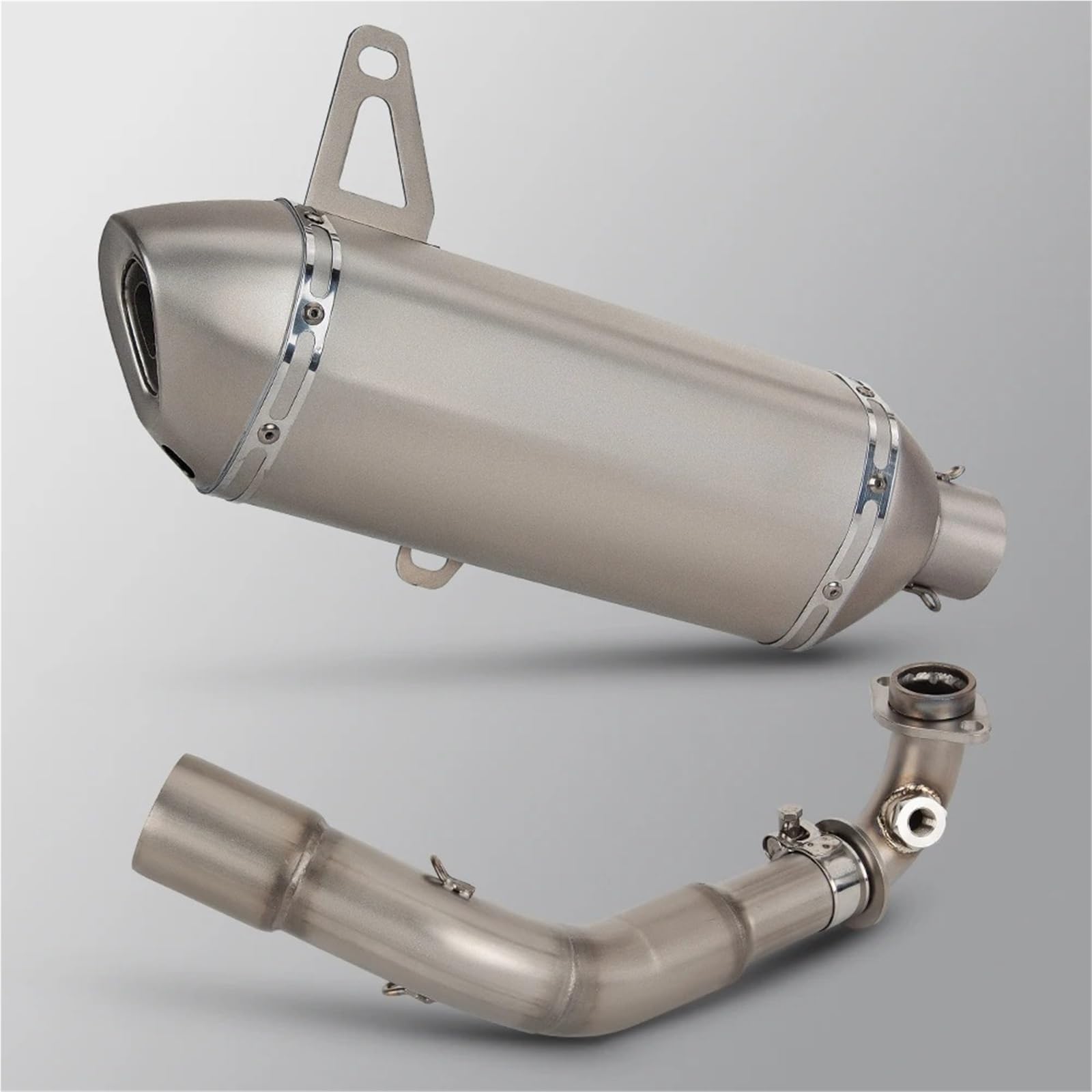 Motorrad Auspuff Schalldämpfer Für Vespa GTS300 GTS 300 2008 2019 2020 Escape System Modifizierte Auspuff Edelstahl Rohr Schalldämpfer Motorradauspuffrohr