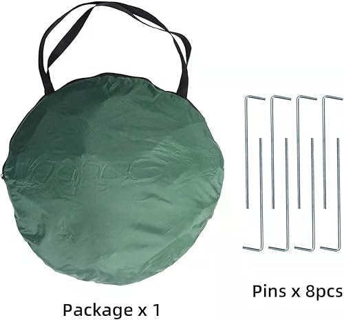 Miniatura 2 de Invernadero desplegable mejorado para plantas, cubierta duradera de PE, configuración rápida portátil con puertas enrollables, verde