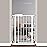 Fairy Baby Narrow Baby Gate 27 Inch to 29 Inch Wide, Small Auto Close Walk Through Safety Gates Pressure Mounted for Stairs Doorways Kids or Pets,White