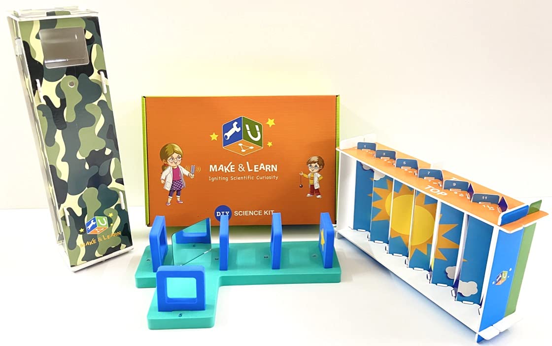 Make And Learn Path of Light 3 Science Activities in 1 Box Path of Light Lenticular Images and Periscope DIY Activity Kits Experiments for Kids Age 8+