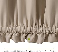 Vista 5 de MIULEE - Cortina blackout para puerta francesa con aislamiento térmico y bolsillo para cortinero