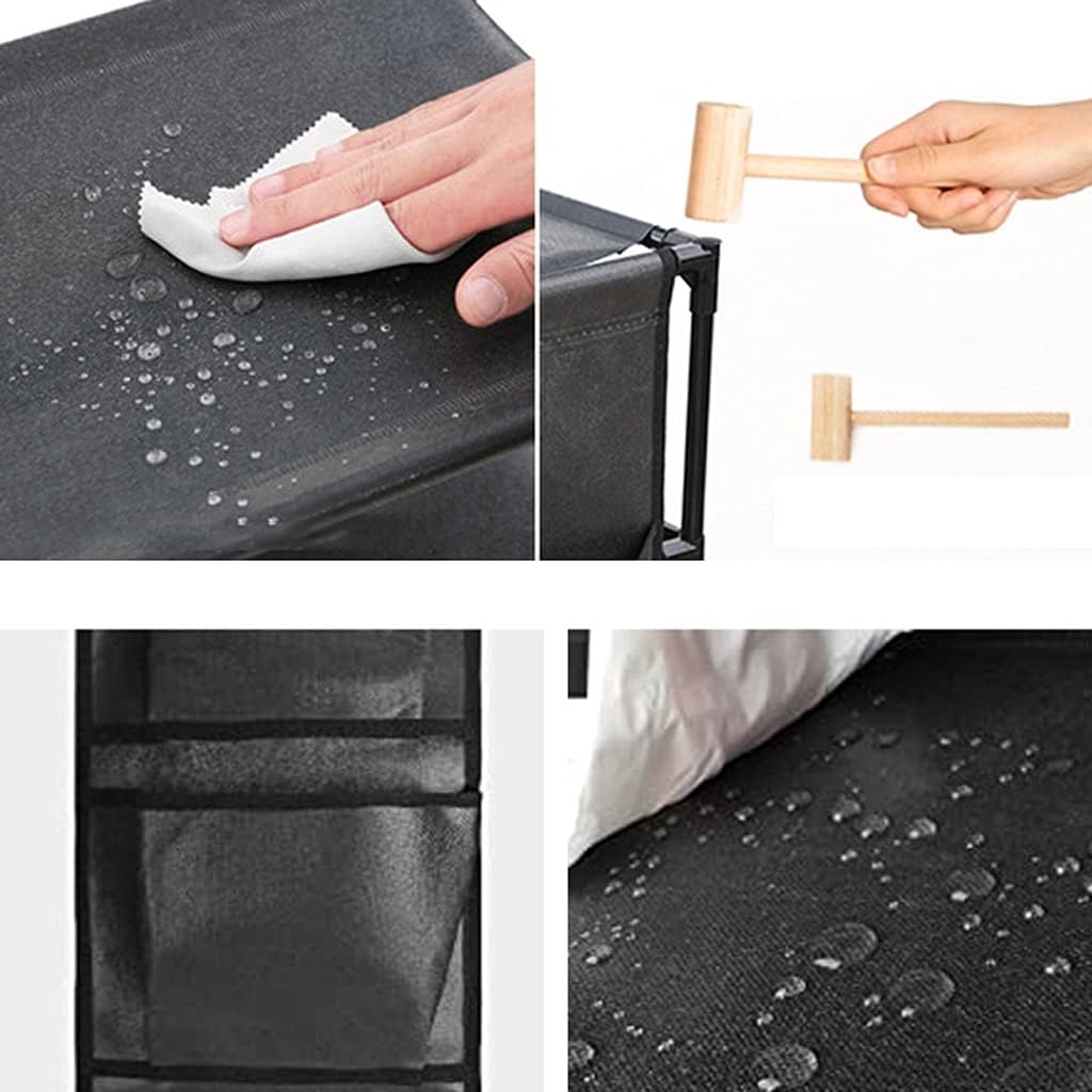 Shoe for Entryway Foldable Shoe Rack Shoe Cabinet Metal Steel Pipe 6-Layer Simple Non-Woven Storage Rack Corridor Entrance Zapatero for Entrance