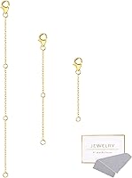 Vista 1 de Extensores de collar de oro, extensores de cadena de oro de 14 quilates con cierre de langosta, cadenas de extensión de collar, pulsera y tobillera