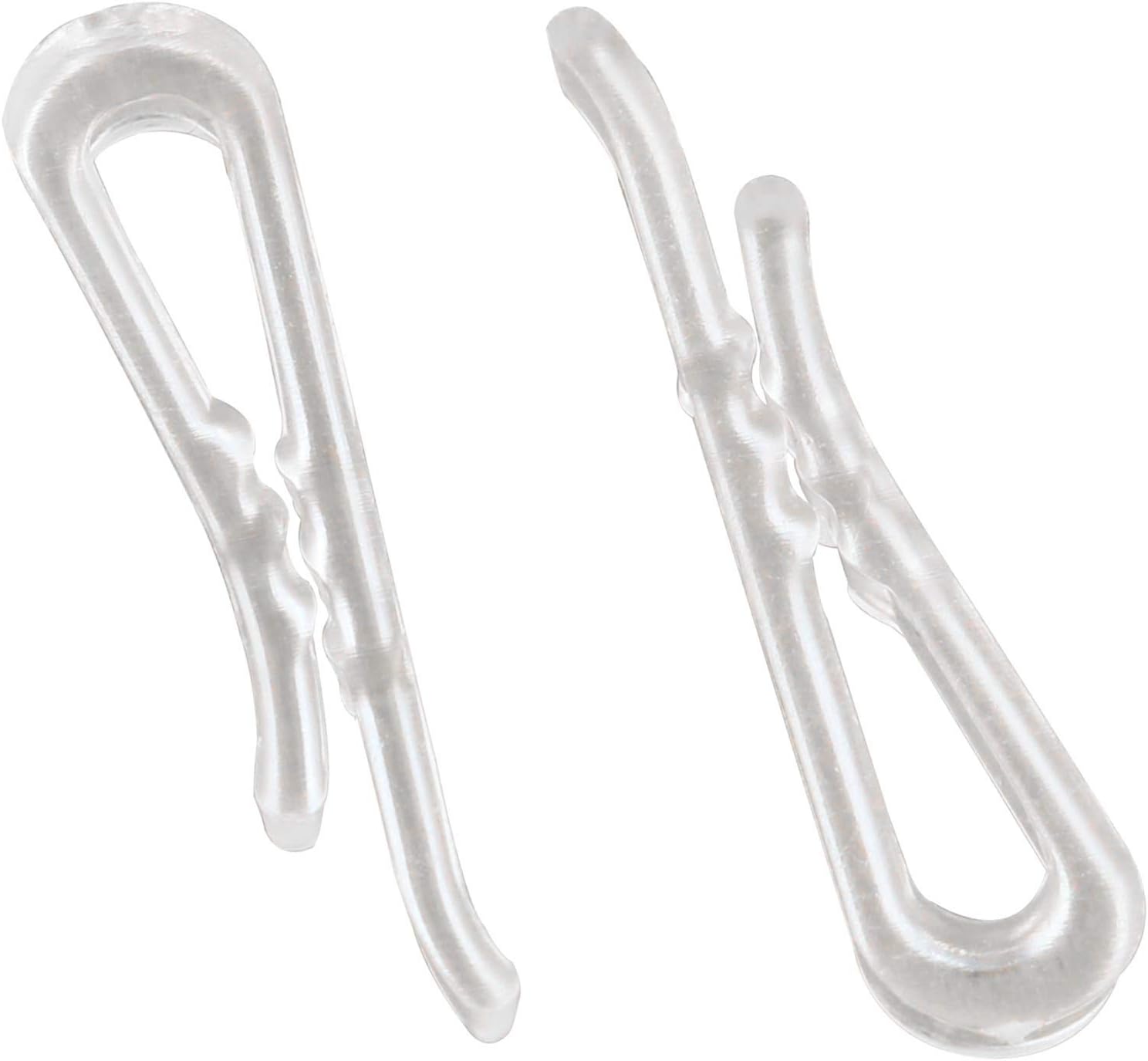 DZS Elec 500pcs 38mm U Shape Transparent Plastic Alligator Clips Shirt Clips for Shirts, Ties, Pants and Dress