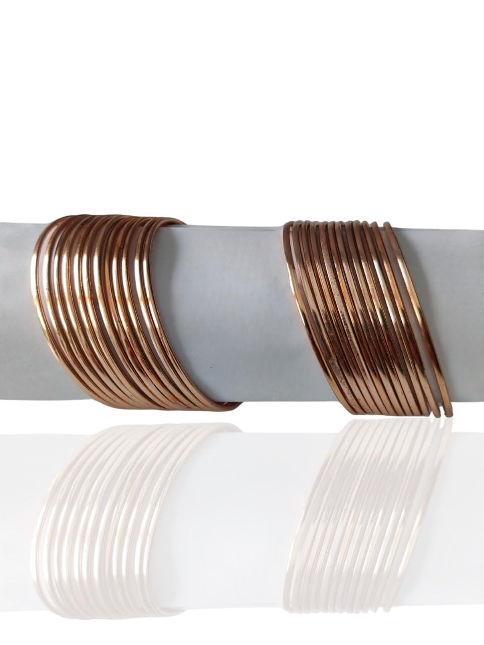 LA BELLEZA Copper Color 24 Piece Bangles Set/Bracelet(Churi) for Girls & Women (2.6) (B0CTT8DSPX) Amazon Price History, Amazon Price Tracker