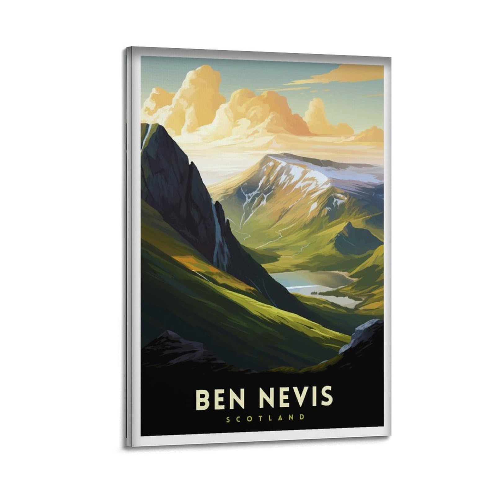 xiaoxiaoshen Ben Nevis Scottish Mountaint William Scotland Summit Highlands Landscape Work_50 Canvas Poster Wall Art Prints Room Aesthetic Murals Bedroom And Living Decorations 20x30inch(50x75cm)