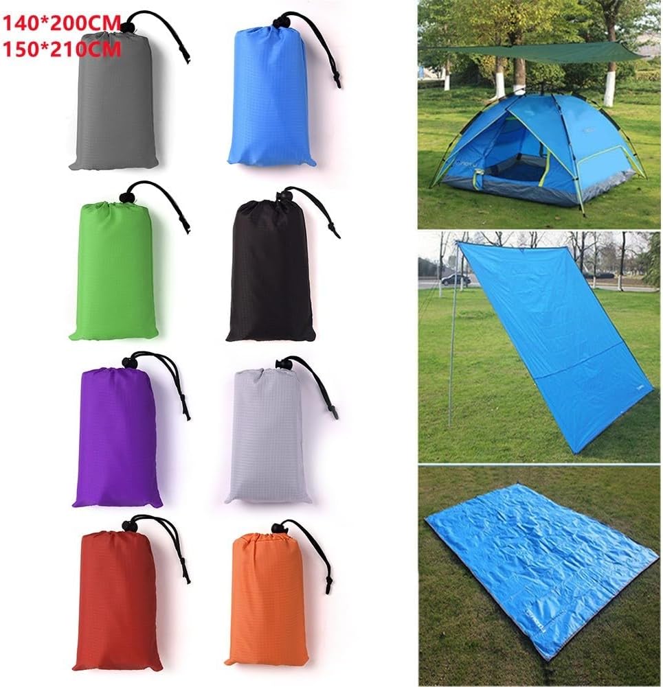 Camping Rain Tarp, Camping Tarp,Camping Pad,Portable Sun Shade Shelter for Outdoor Adventures,Tent Camping Essentials(Purple 140x200CM)