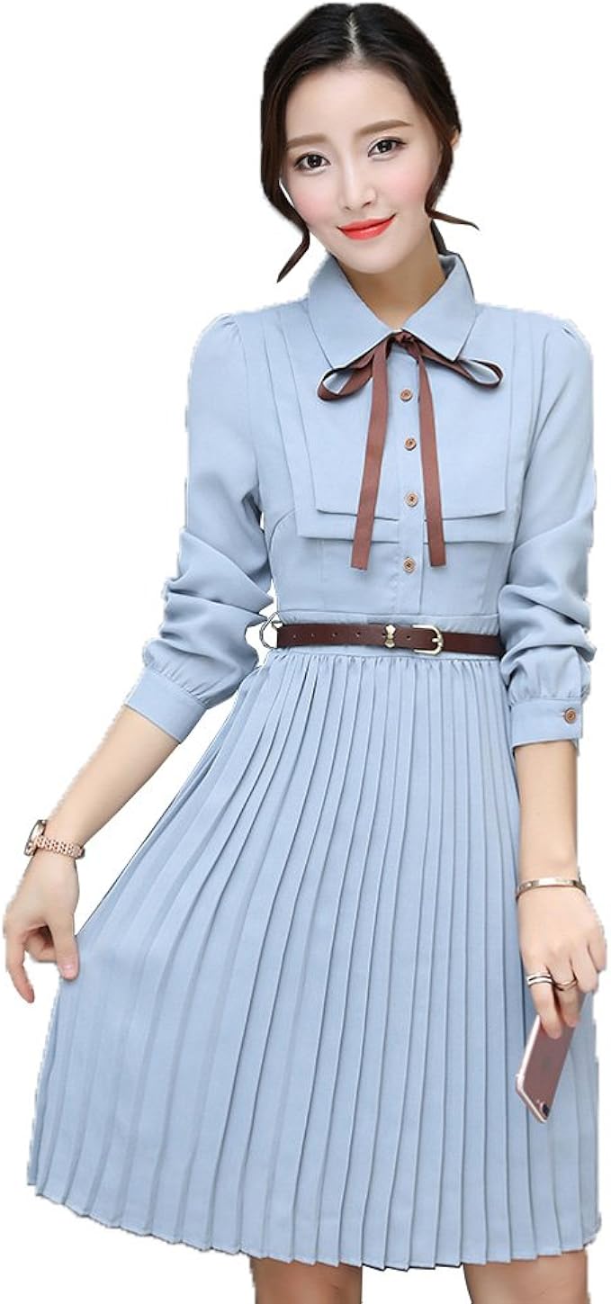 Amazon Co Jp もうほうきょう レディースワンピース プリーツスカート 春新型 ゆったり 学生 リボン付き 膝丈ワンピース 女性ワンピース 蝶結び 長袖 服 ファッション小物 Amazon Co Jp もうほうきょう レディースワンピース プリーツスカート 春新型 ゆったり 学生 リボン付き 膝丈ワンピース 女性ワンピース 蝶結び 長袖 服 ファッション小物