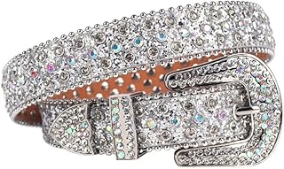 Lujo Niños Rhinestone Cinturón Moda Bling Diamante Correa Vaquera Cintura Niños Cinturones Para Jeans Cinto De Strass Colorido 90 cm