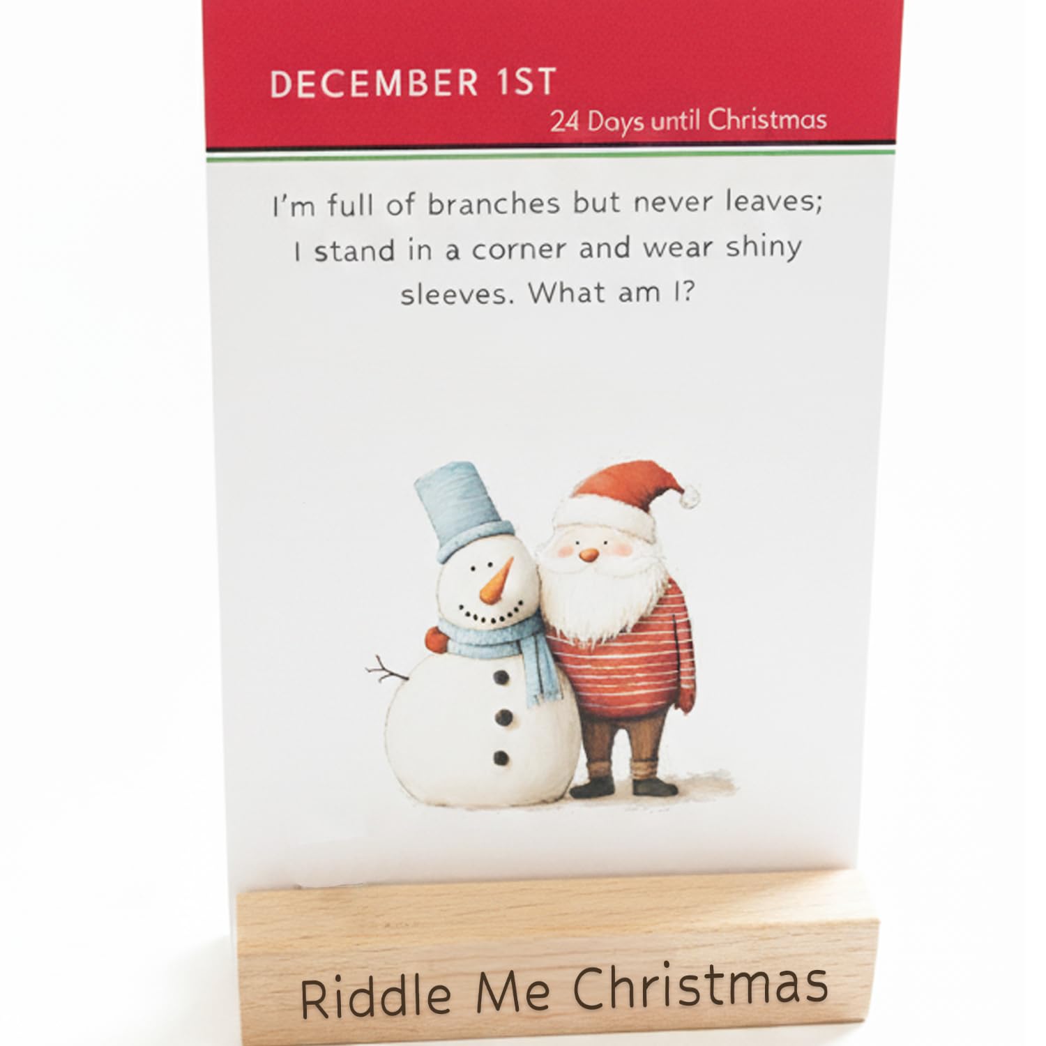 Riddle Me Christmas – 24 Festive Riddle Countdown Unique Advent Calendar for Kids & Families (Riddles)