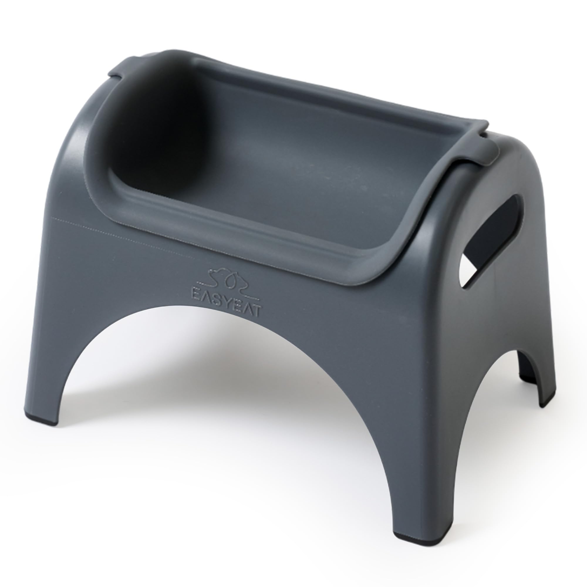 The Premium Dog Feeding Station Perfect for Small to Medium Sized Pets Raised Dog Bowl with a Beautiful, Non-Slip Design –Elevated bowl Improves Digestion, User friendly (Charcoal Grey)