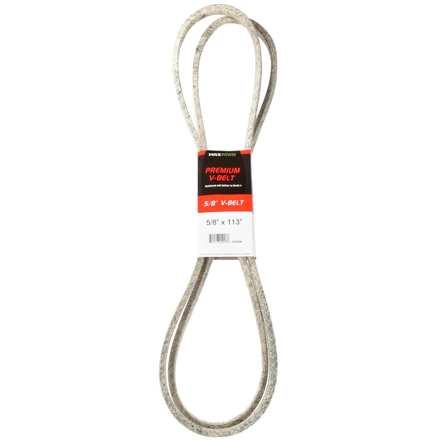Maxpower 347658 Premium Belt Reinforced with Kevlar Fiber Cords, 5/8" x 113"