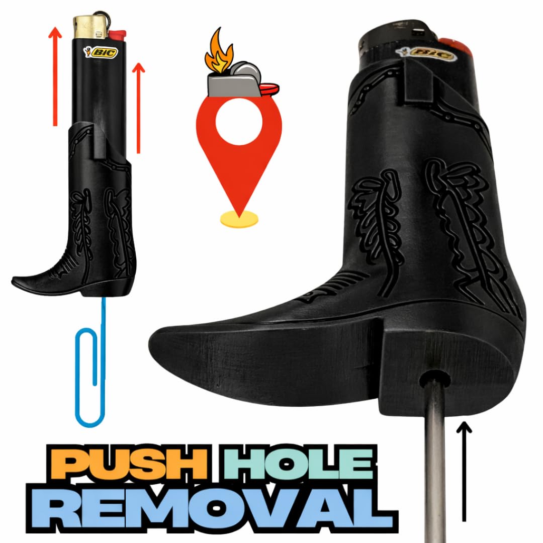 Etui na zapalniczkę kowbojską. Pokrowiec na zapalniczkę do butów Cow Boy do zapalniczek J5 i J6 BIC. 3 kolory do wyboru. Zapalniczki nie są dołączone (czarny, pełny rozmiar J6)