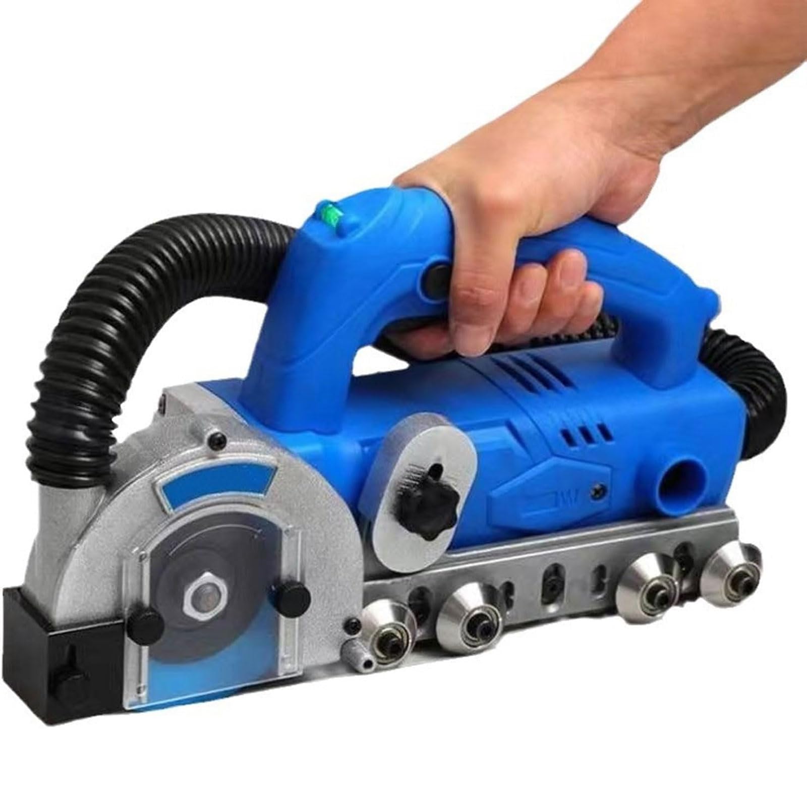 Pulitrice Elettrica Per Fughe Da 1200 W, Macchina Per L'apertura Delle Fughe Delle Piastrelle Portatile Autoaspirante Da 9000 Giri/min, Con Set Di Utensili, Macchina Per Scanalatura Multifunzionale