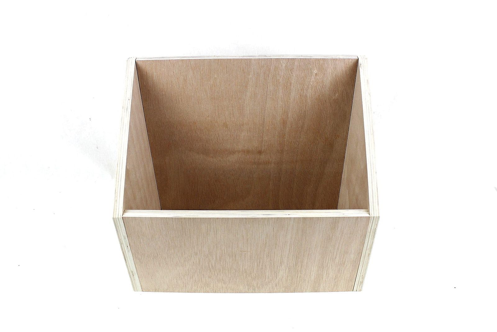 MOBILE ESPOSITORE INCLINATO scaffale arredamento per 35-45 dischi LP vinile 33 giri (diam.30cm) in legno multistrato