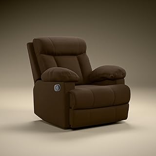 Green Soul Cloud | Single Seater Manual Recliner Sofa | Ultra Soft Suede Fabric | Recline & Relax (R1) | Oversized Leg Res... Price In India