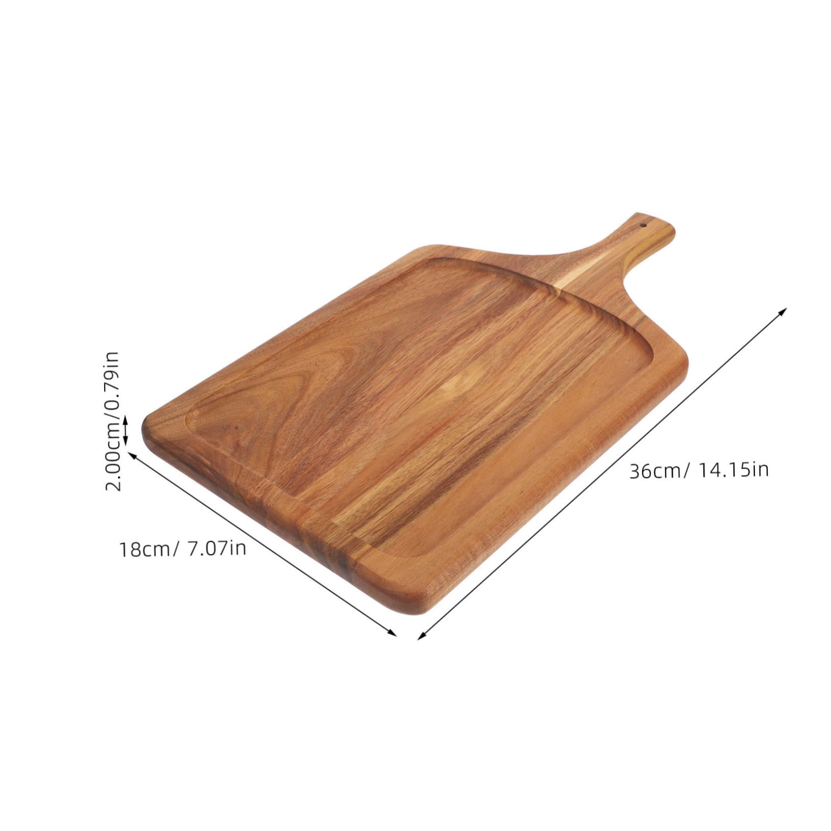 Cabilock Versatile Wood Serving Dish Steak Plate Wooden Board for Serving Home Food Wooden Trays Kitchen Helper