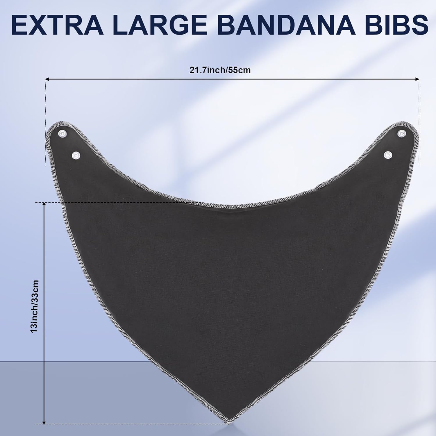 Cutecrop 16 Pcs Adult Drool Bib for Men Women Special Needs, Soft Absorbent Large Elderly Snap Bandana Bibs Set for Clothing Protector (Multicolor)