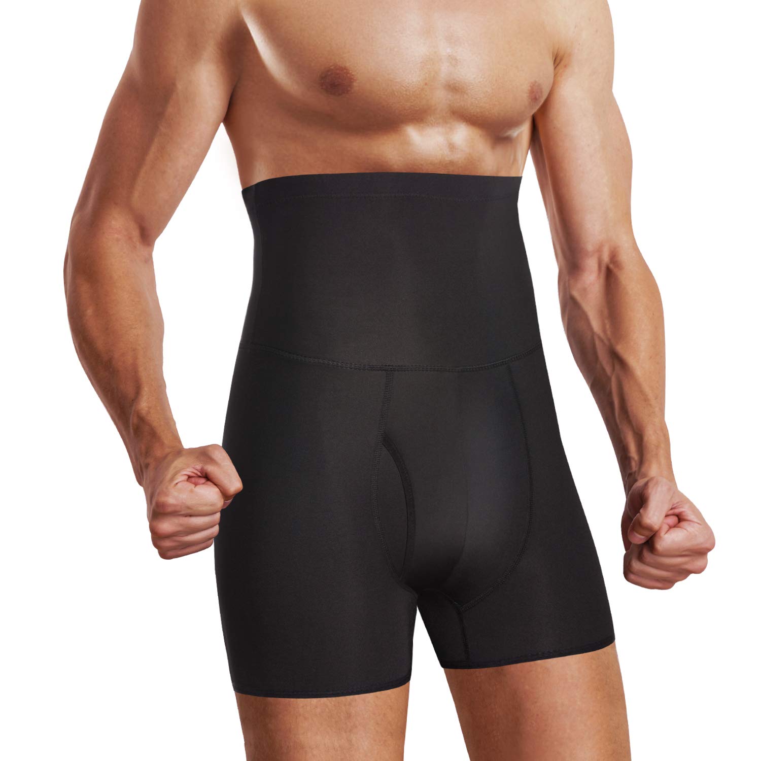 Mutande Uomo Vita Alta Compressione Boxer Slip Controllo Pancia Dimagranti Shapewear Pantaloncini