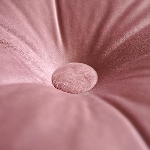 Miniatura 4 de ARTMAGIC Cojín decorativo de terciopelo en forma de flor, ultra suave, bonita almohada de suelo para sofá, cama (rosa polvoriento)