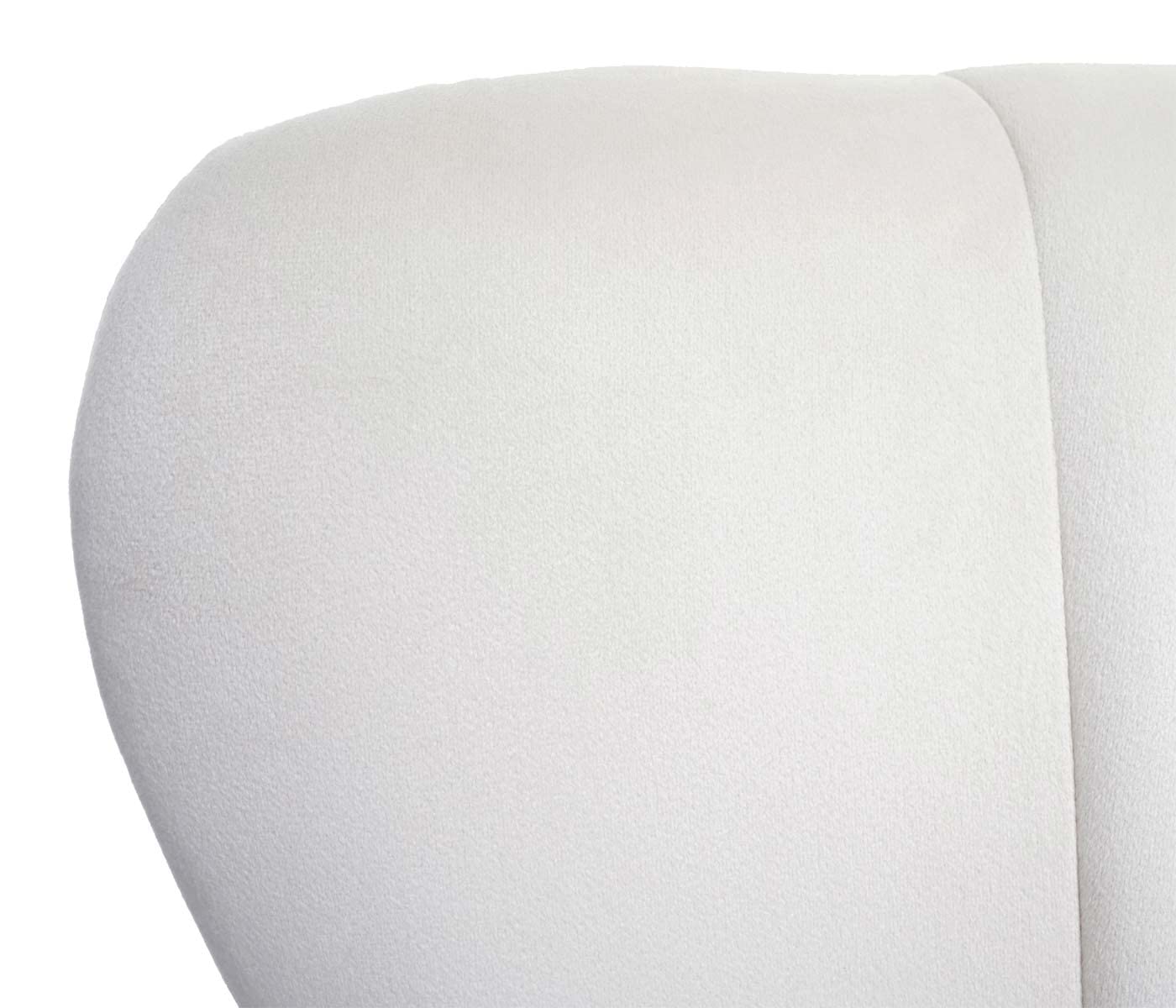 Mendler Lounge-Sessel HWC-K37, Cocktailsessel Polstersessel Sessel, Samt (280g/m²) - Creme-beige