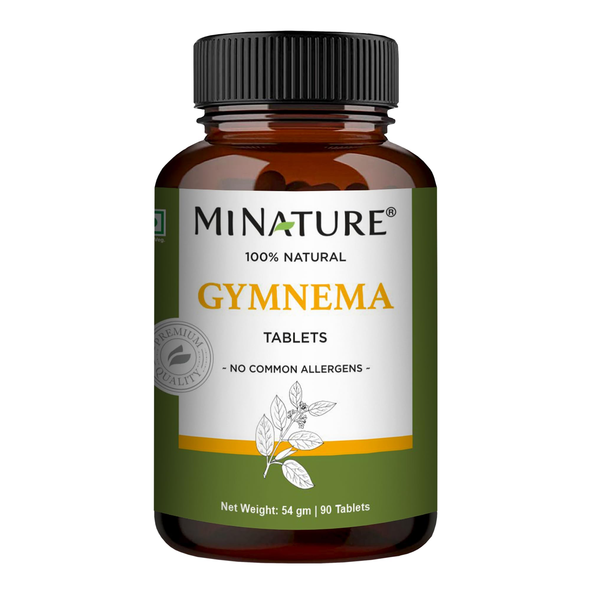 mi nature Gymnema Tablets (Gymnema Sylvestre) | Herbal care| Helps in weight |Plant based|1000mg, 90 Tablets, 45 Day supply