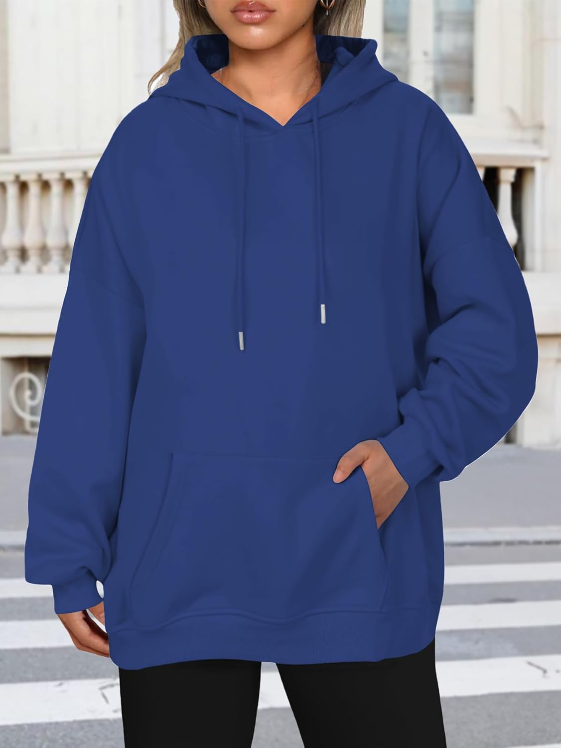 Baonmy Star Graphic Hoodies Y2k Leopard Print Oversized Fleece Hoodie Long Sleeve Pullover Sweatshirt for Women Streetwear - Image 4