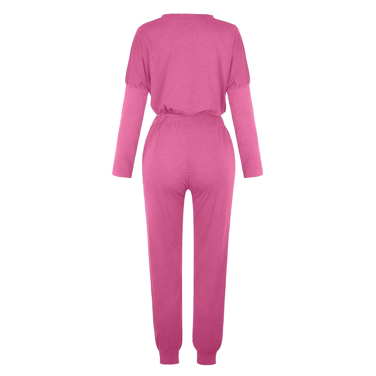 Générique Tuta da donna, set sportivo, da donna, elegante e chic, per autunno, inverno, abbigliamento casual, per abbigliamento casual