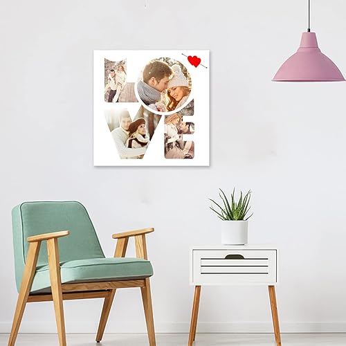 Miniatura 2 de LZIMU Impresiones en lienzo personalizadas con tus fotos, arte de pared personalizado con múltiples fotos, lienzo de collage personalizado,