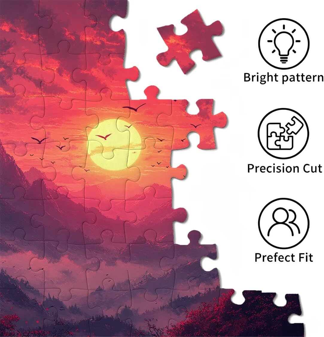 Puzzle 5000 elementów dla dorosłych, gry rodzinne, Sunset Bird, n-448