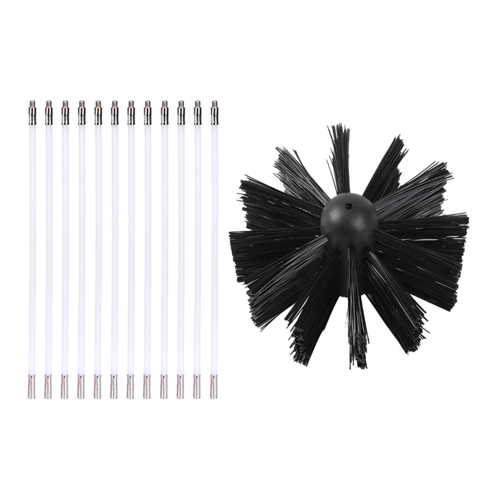 HDOYTXXM Bendable Nylon Chimney Brushes for Vent Pipes Gutters Debris Removal Duct Cleaning Brush