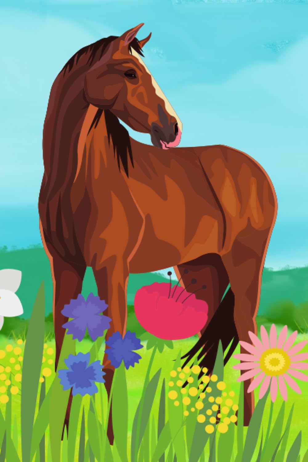 Journal for Horse Lovers Diary/Notebook - Horse Pictures Inside! 6x9 120 Lined Pages