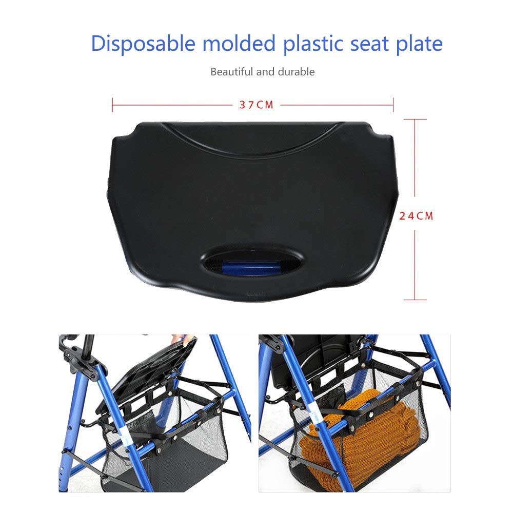 Sedie a rotelle manuali Sedia a rotelle leggera per anziani esigenze di mobilità Scooter Spinta a mano Sedia a rotelle Walker per anziani con poggiapiedi Sedia a rotelle pieghevole con braccioli