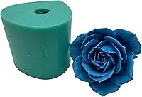 Vista 16 de Molde de Silicona 3D de Flor de Rosa Floreciente para Resina Flor Jabón Vela Haciendo Moldes DIY Molde de Pastel de Boda Decorando con Epoxi Molde