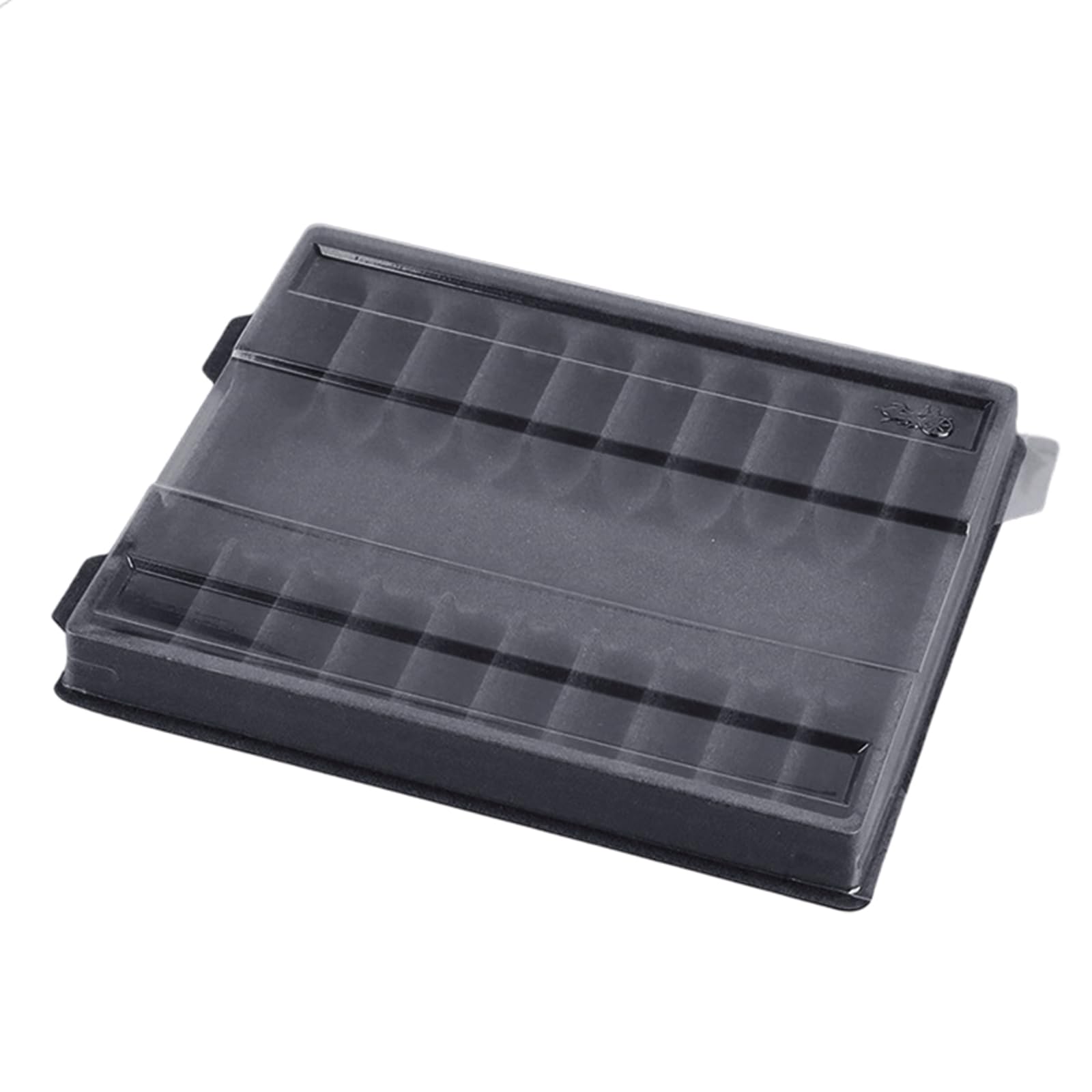 Buxuaaaa Multipurpose 10 Slot Pen Holder Transparent Desktop Organizers Lightweight Easy Carry Container Box for School Use Transparent Pen Storage Case