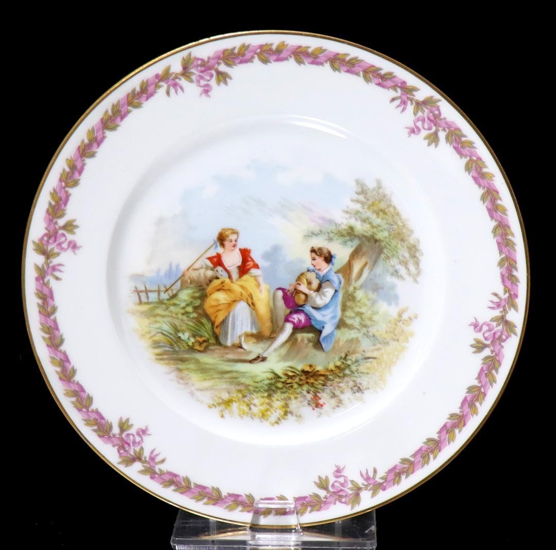 アンティーク・セーブル 1846年製 金彩飾り皿 王からの発注 刻印有 プレート Amazon.co.jp: アンティークセーブル 1846年製 金彩飾り皿 王からの