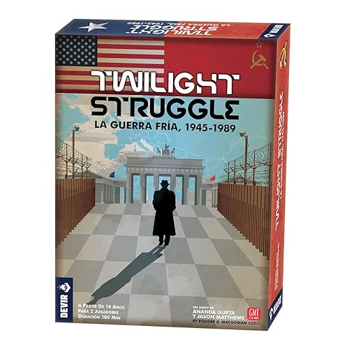 DEVIR BGTWIST Twilight Struggle, Strategic Board Game, Multicoloured, Talla unica