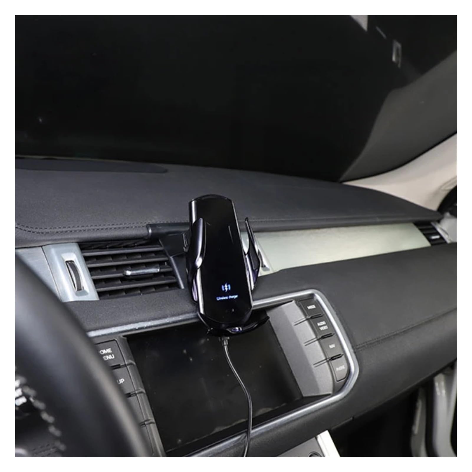 Compatible con Land Rover Evoque 2012-18 Control Central de Coche Salida de Aire Soporte for teléfono móvil Soporte de navegación GPS Accesorios Interiores for Coche(Style E)