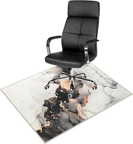 Anidaroel Tapete para silla de oficina para suelo de madera o azulejos, tapete para silla de escritorio de 36 x 48 pulgadas para juegos de oficina,
