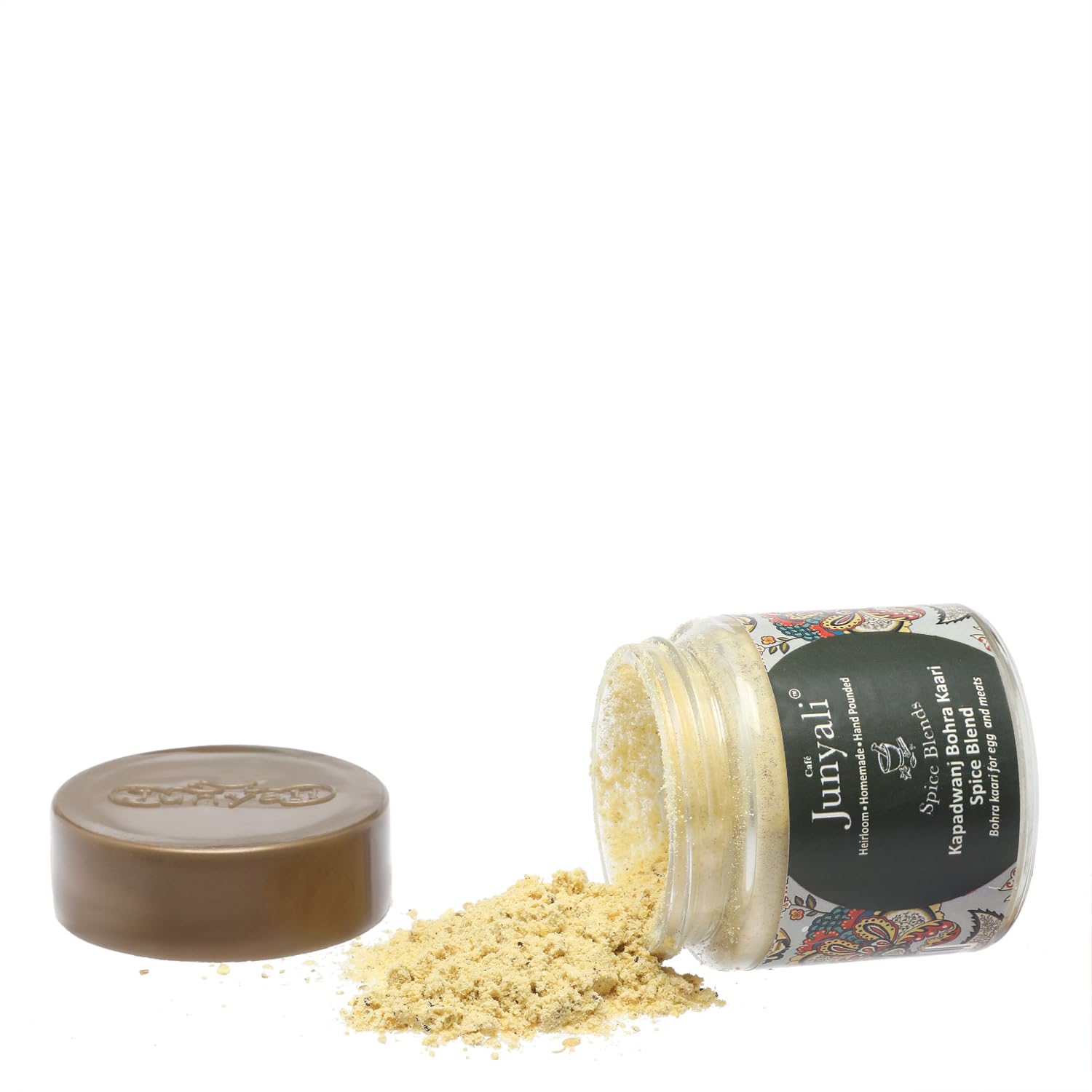 Cafe Junyali Kapadwanj Bohra Kaari Spice Blend - (50g) Authentic Hand-Pounded Indian Masala for Bohra Kaari and Curries - Homemade with Pure Natural 2