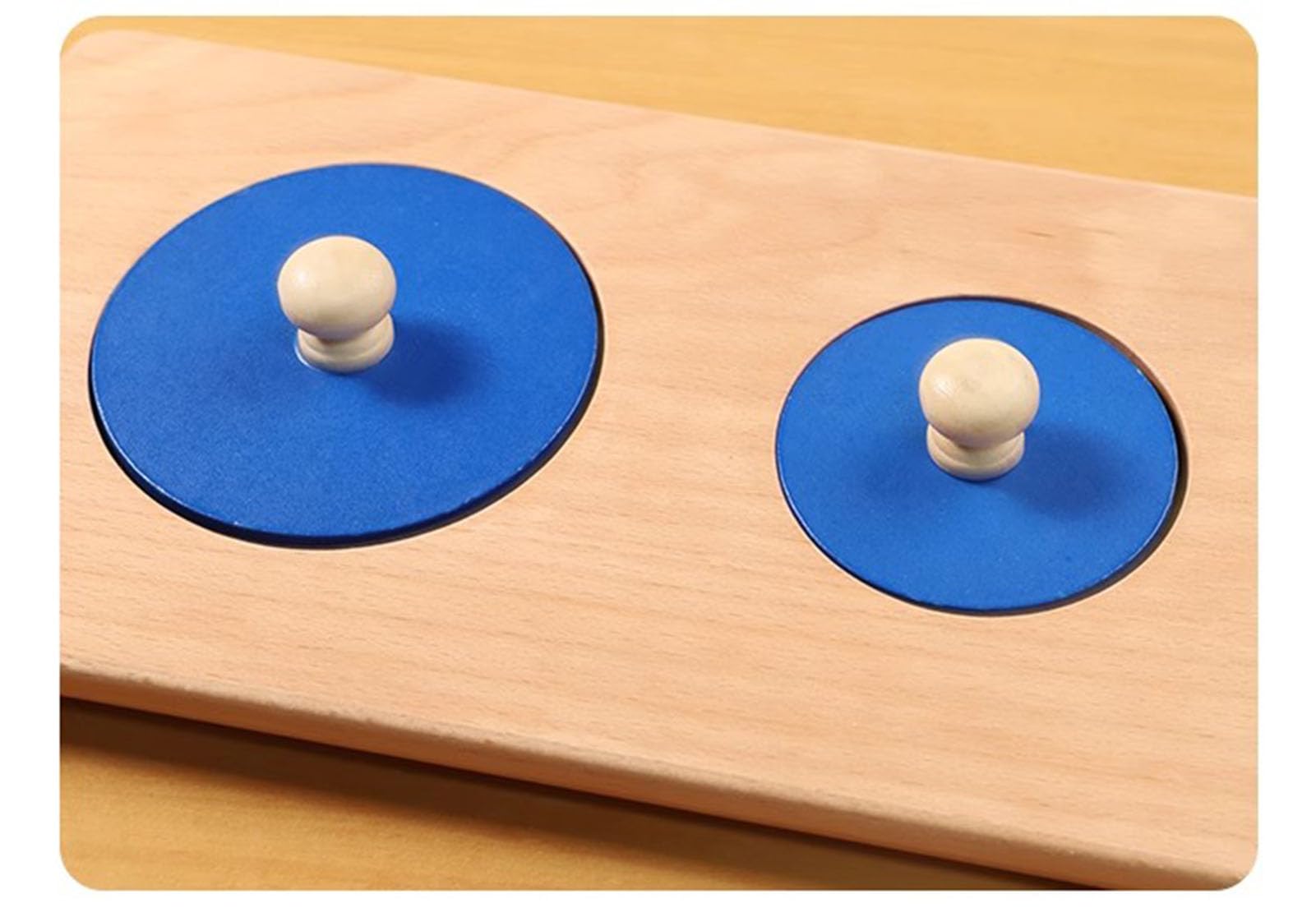 Rompecabezas de Panel de Perilla de Madera Montessori, Rompecabezas geométrico de Madera de Formas múltiples, Material sensorial Preescolar