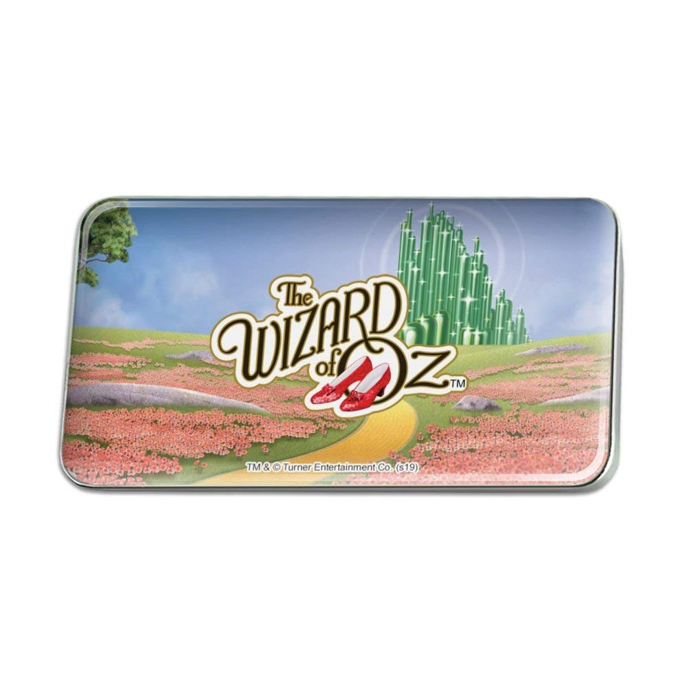 The Wizard of Oz Ruby Slippers Logo Rectangle Lapel Hat Pin Tie Tack Pinback