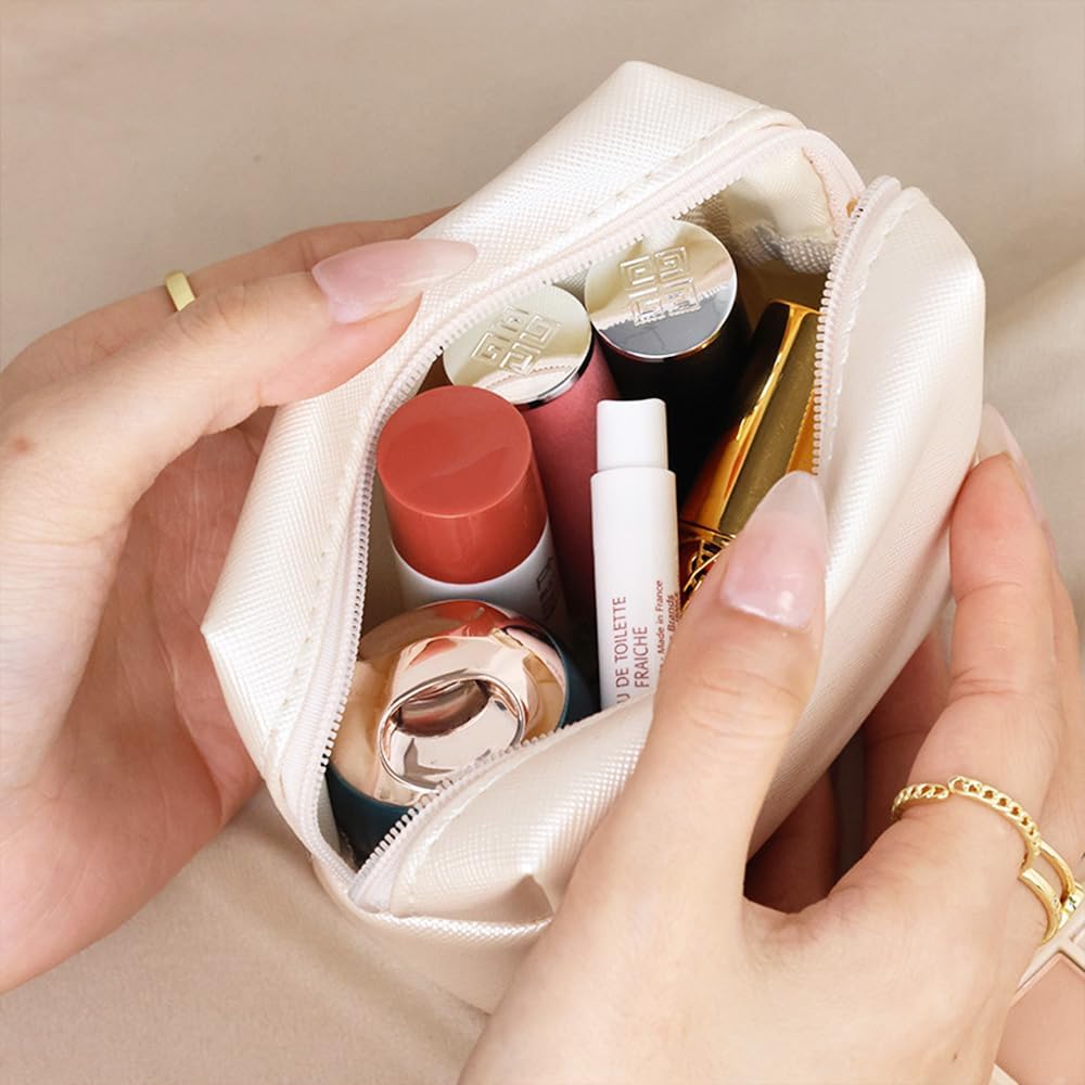 Make-up-Tasche für Damen, große Kosmetiktasche, Reise-Kulturbeutel, Make-up-Tasche für Geldbörse, wasserdicht, kleine Make-up-Tasche, niedliche Make-up-Pinsel-Aufbewahrungstasche, Mini Schwarz,