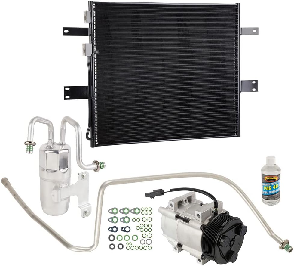 A/C Kit w/AC Compressor Condenser & Drier For Dodge Ram Cummins 6.7L Diesel 2008 2009 - BuyAutoParts 60-82686CK New